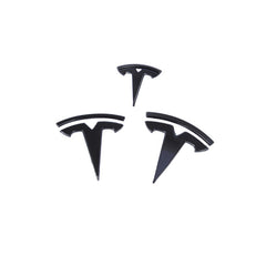 Model 3/Y Steering Wheel Front/Rear Trunk Logo ABS Cover Sticker 3pcs