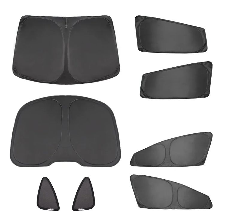 Tesla Model 3 Whole Car Sun Visor with Mesh Side Window Sunshade