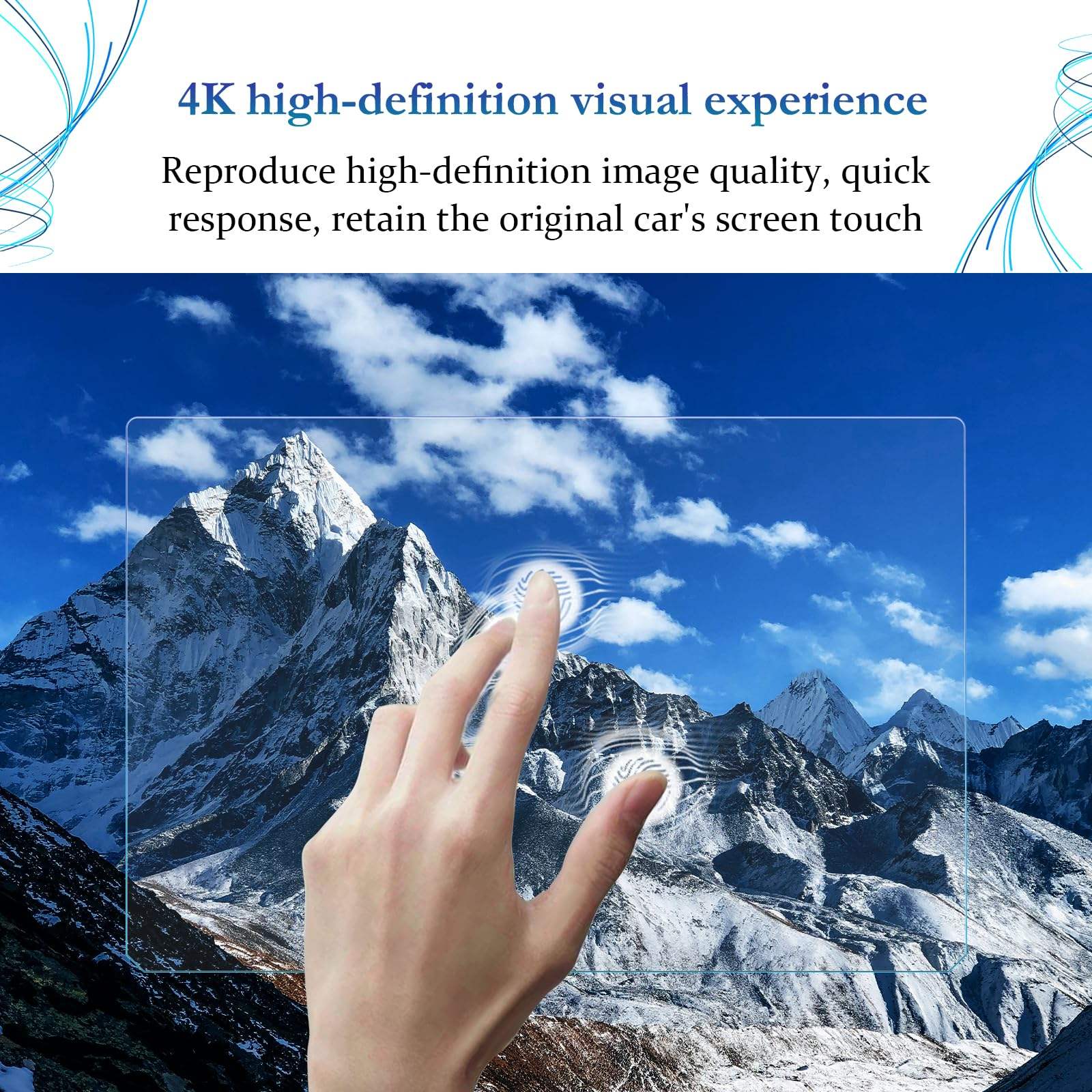 Tesla Cybertruck Tempered Glass Screen Protector - 18.5" Console & 9.4" Rear Screen