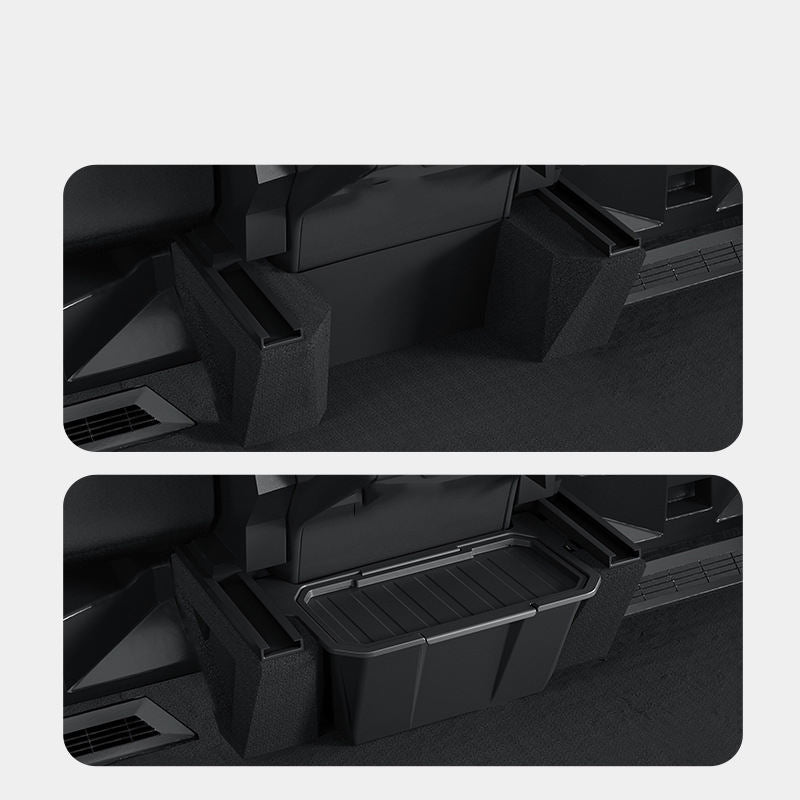 Easy Clean Rear Seats Lower Storage Box for Tesla Cybertruck 2024