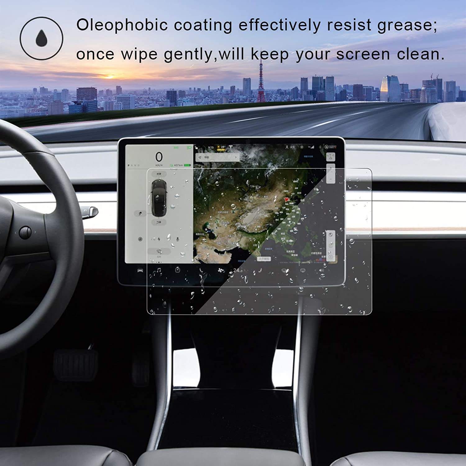 Tesla Model Y & Model 3 Screen Protector - Tempered Glass