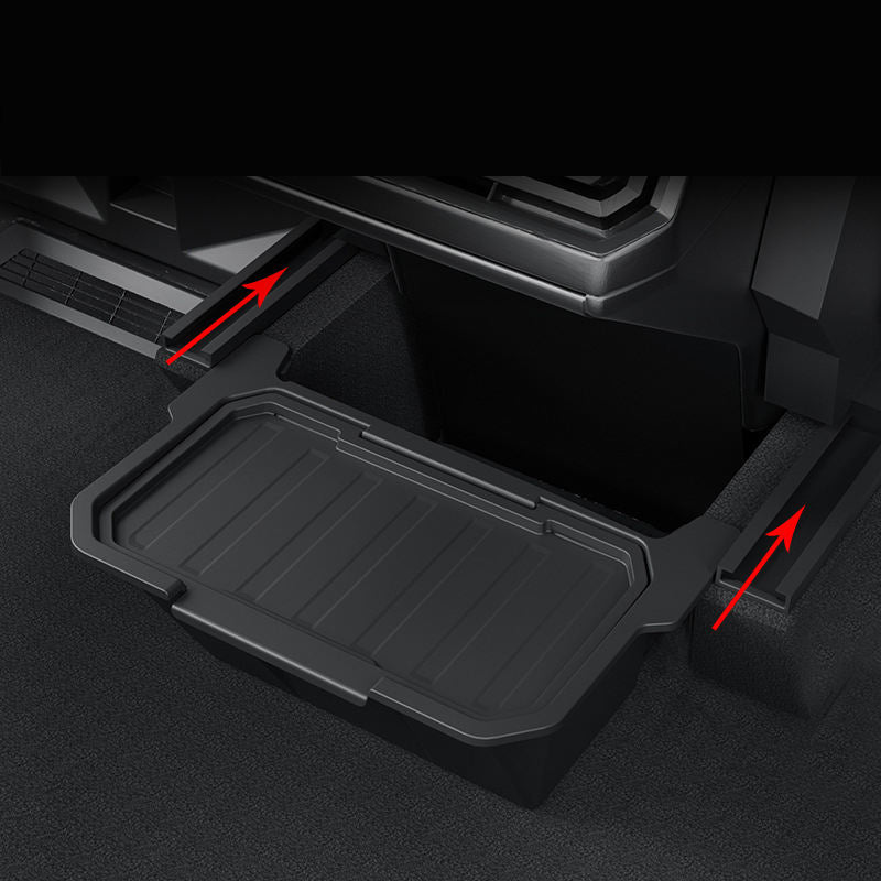 Easy Clean Rear Seats Lower Storage Box for Tesla Cybertruck 2024
