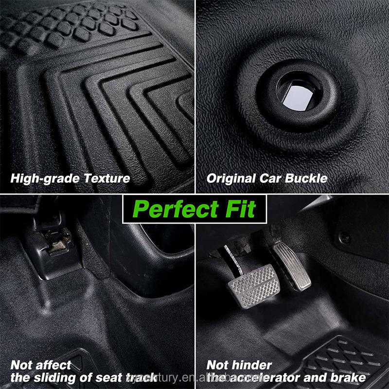Tesla Model X All-Weather Floor Mats & Trunk Mat - Cargo Liner for 2015-2020 Models