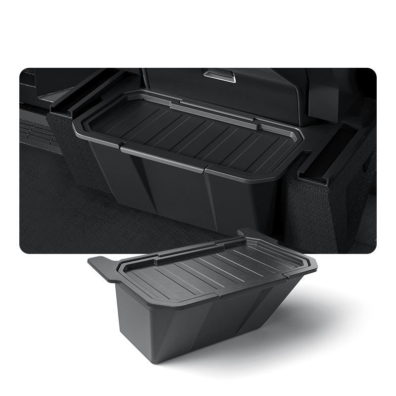 Easy Clean Rear Seats Lower Storage Box for Tesla Cybertruck 2024