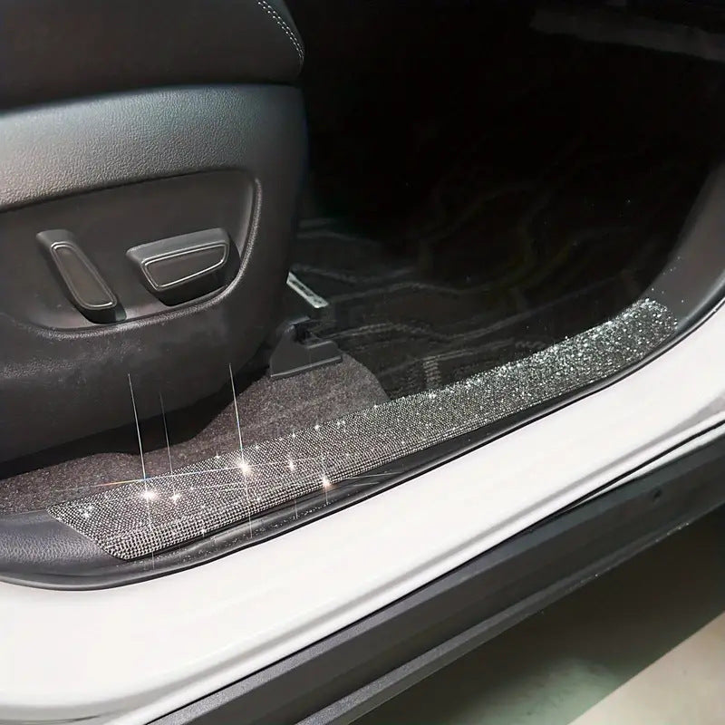 4-Piece Carbon Fiber Door Sill Guards for Tesla Model X (2015-2020)