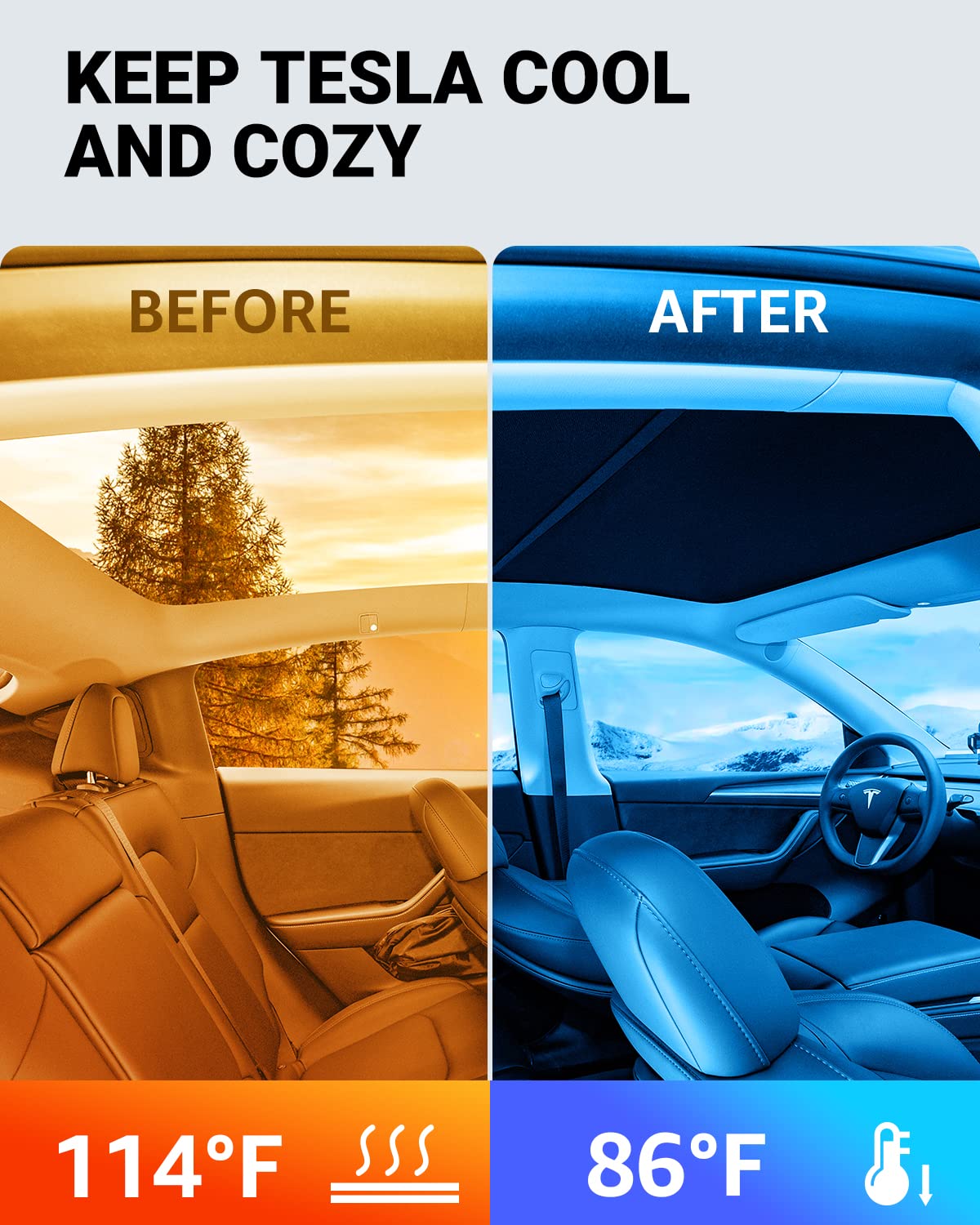 Roof Shade for Tesla Model Y/3