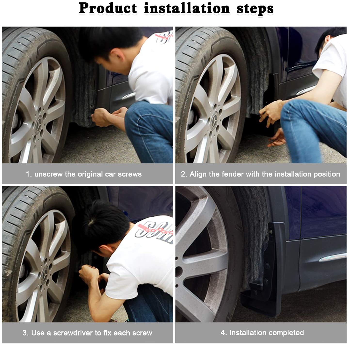 Model 3/Y Mud Flap Splash Guards