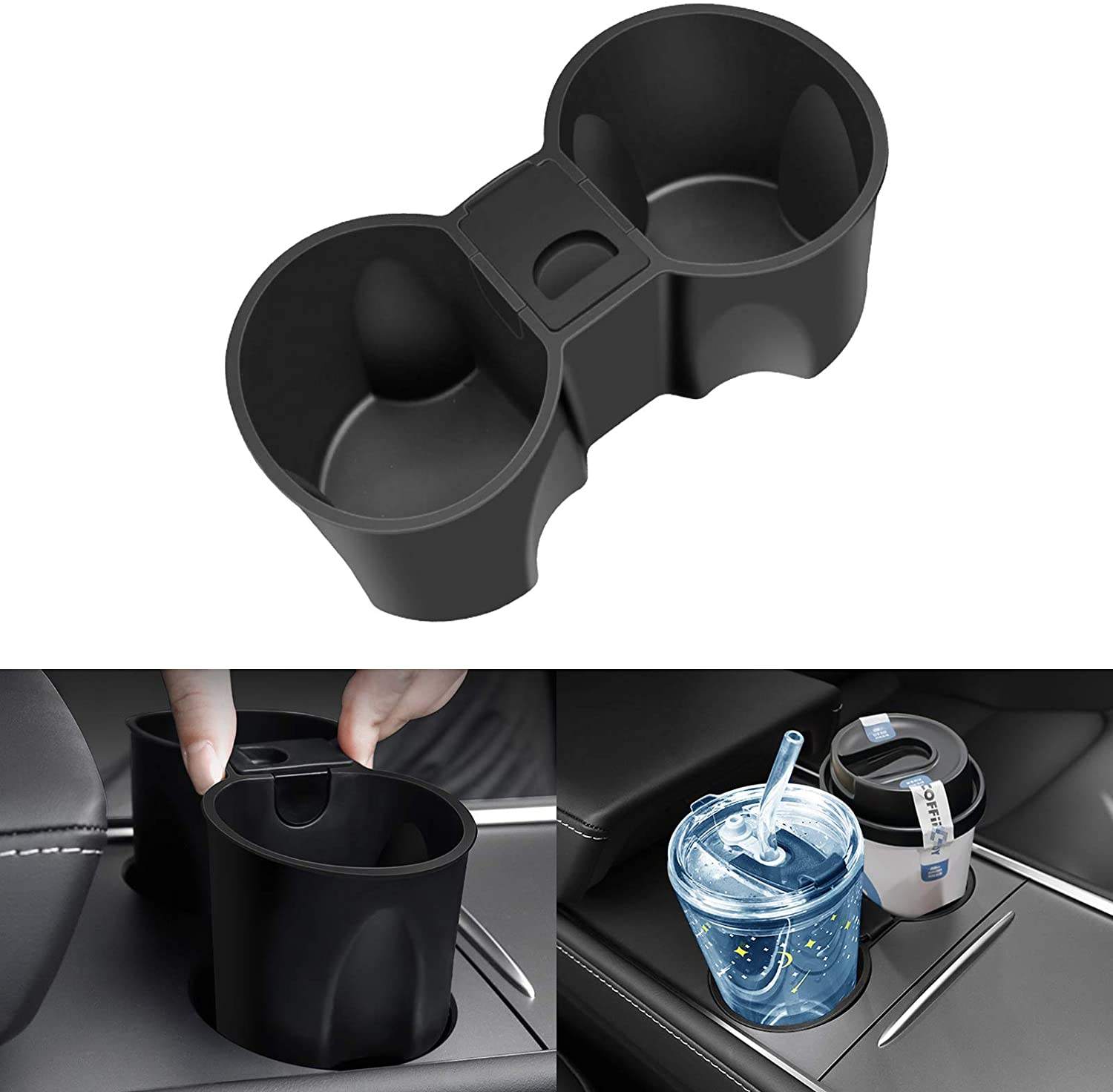 Cup Holder Insert for Tesla Model 3/Y
