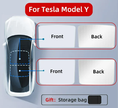 Roof Shade for Tesla Model Y/3